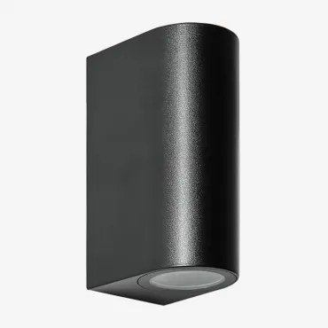 Buitenwandlamp Met 2 Xilven Lichtpunten Zwart - Sklum