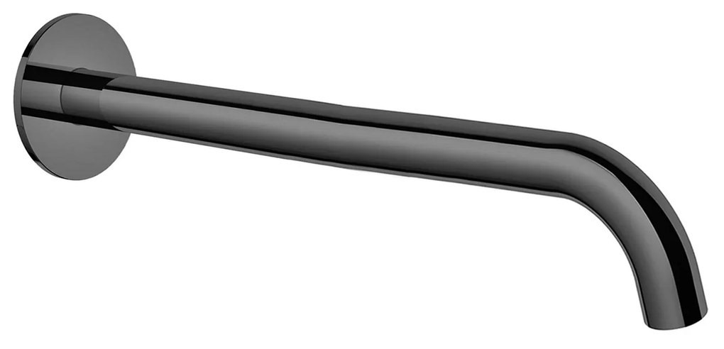 Wastafelkraan Uitloop Hotbath Cobber Rond 30 cm Zwart Chroom