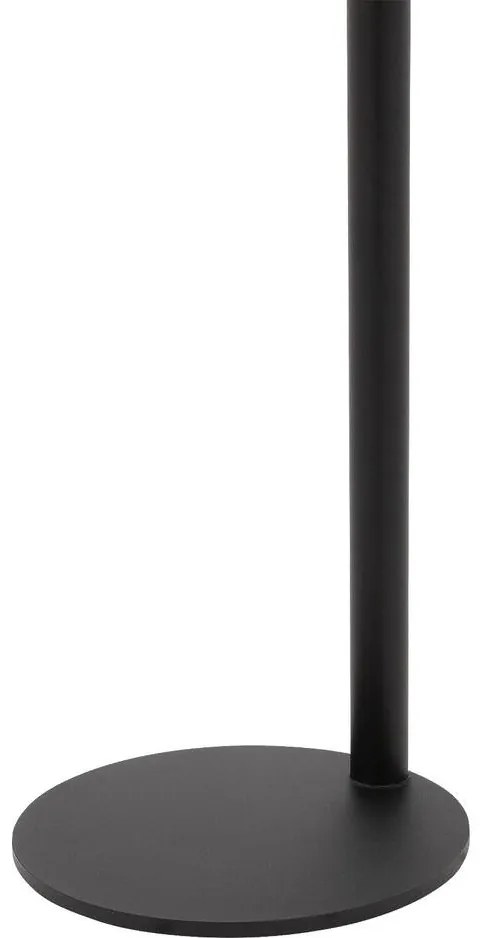 Goossens Nachtkastje Oval, Voet ovaal metaal ral 9005 zwart, blad massief eik