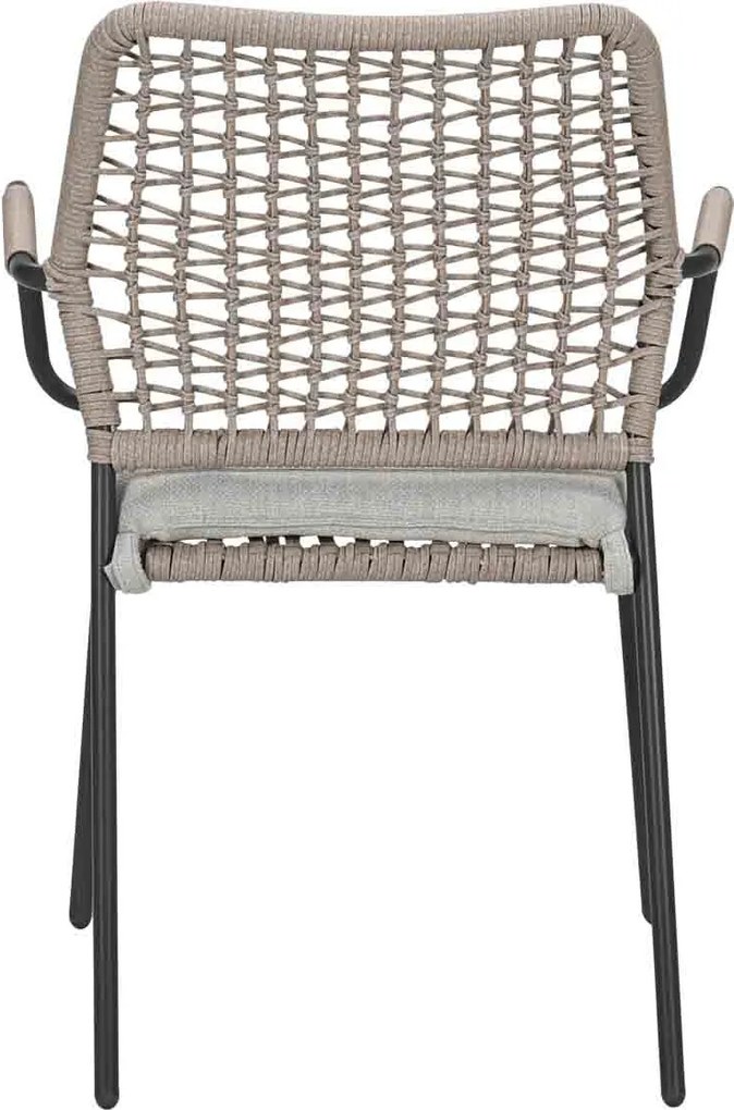 Garden Impressions Natas tuinstoel stapelbaar natural sand - 2 stuks