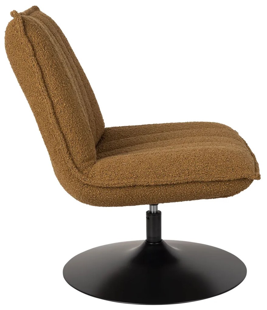 Draaibare Fauteuil Okergeel Boucle