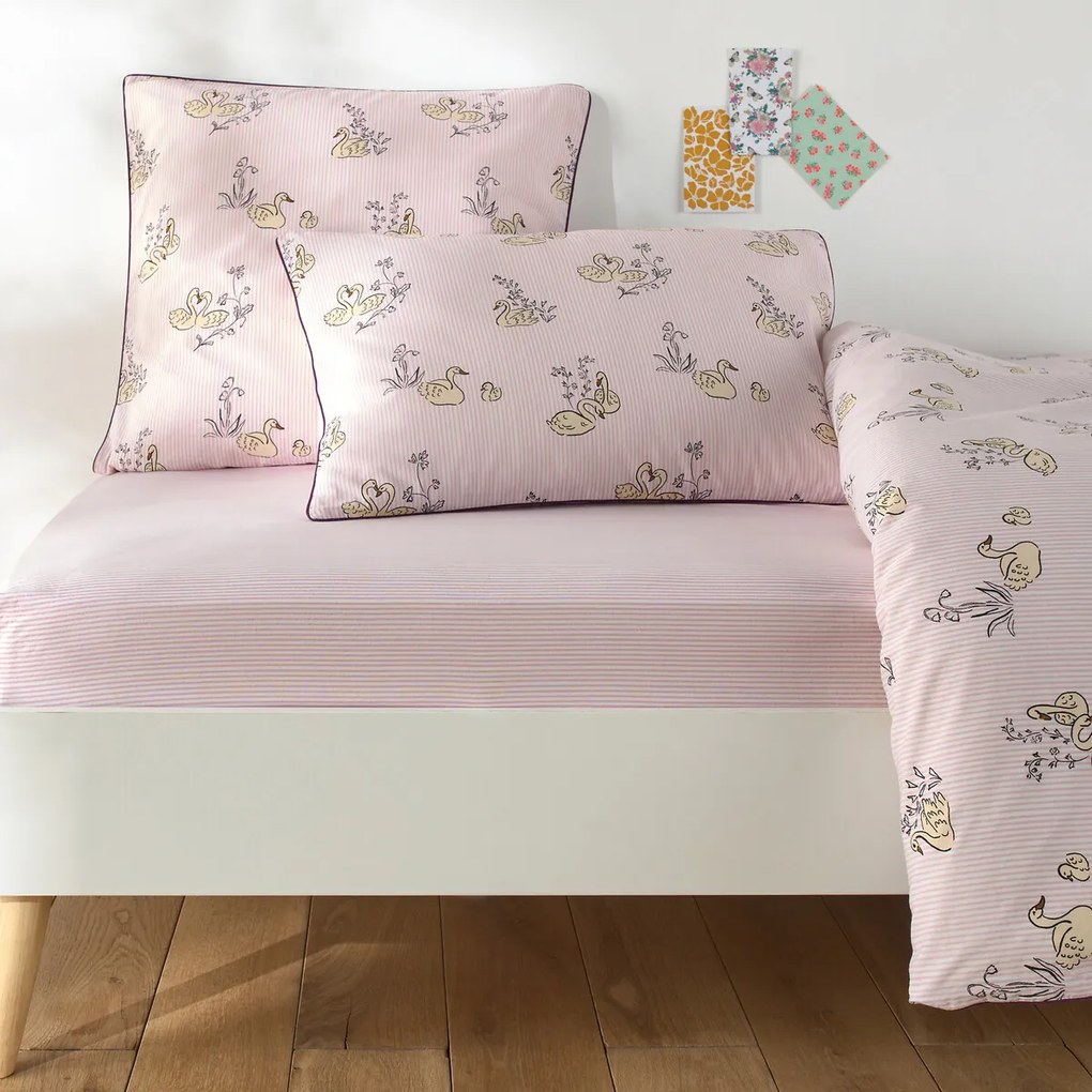 Hoeslaken voor kinderen 50% gerecycled gewassen katoen, SWAN