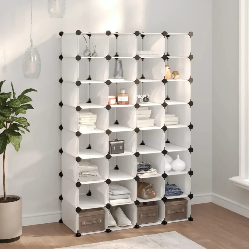 vidaXL Schoenenrek 93x36,5x140 cm polypropeen transparant