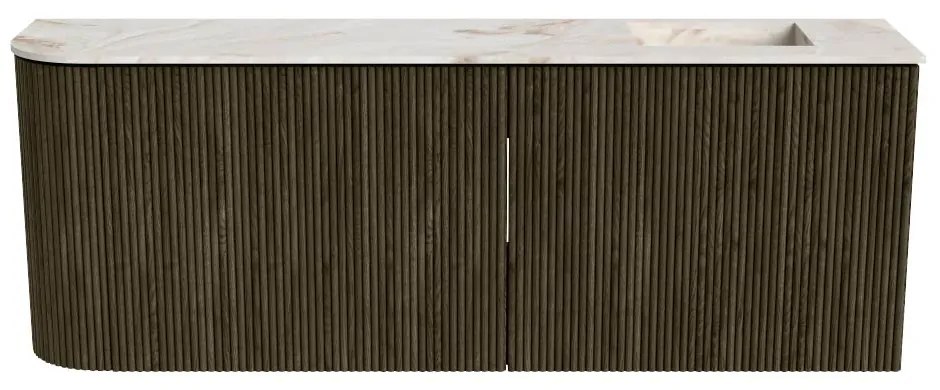 Mondiaz Joya DLux 110cm toiletmeubel ronding links shadow met wastafel faye rechts zonder kraangat frappe