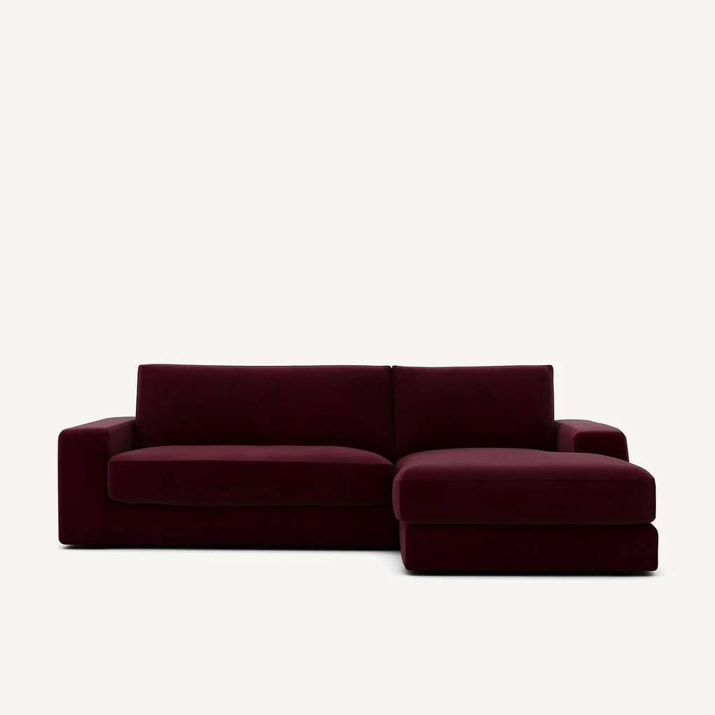 Hoekbank in fluweel, Skander