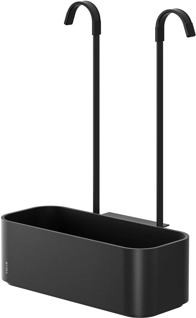 Tiger 2-Store hangend doucherek 24,9x12,2x34,3cm zwart