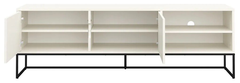 Tenzo Lipp Scandinavische TV-meubel Wit - 176x43x57cm.