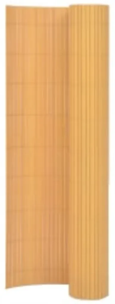 vidaXL Tuinafscheiding dubbelzijdig 110x400 cm geel