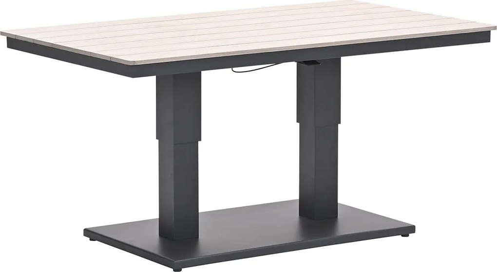 Garden Impressions Brugge verstelbare loungetafel 150x87 cm - donker grijs