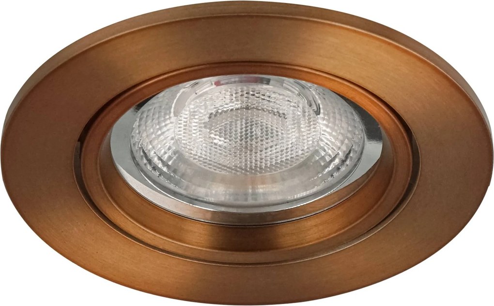 Ben Brilliance LED inbouwspot 8,2x8,2x4 cm geborsteld koper