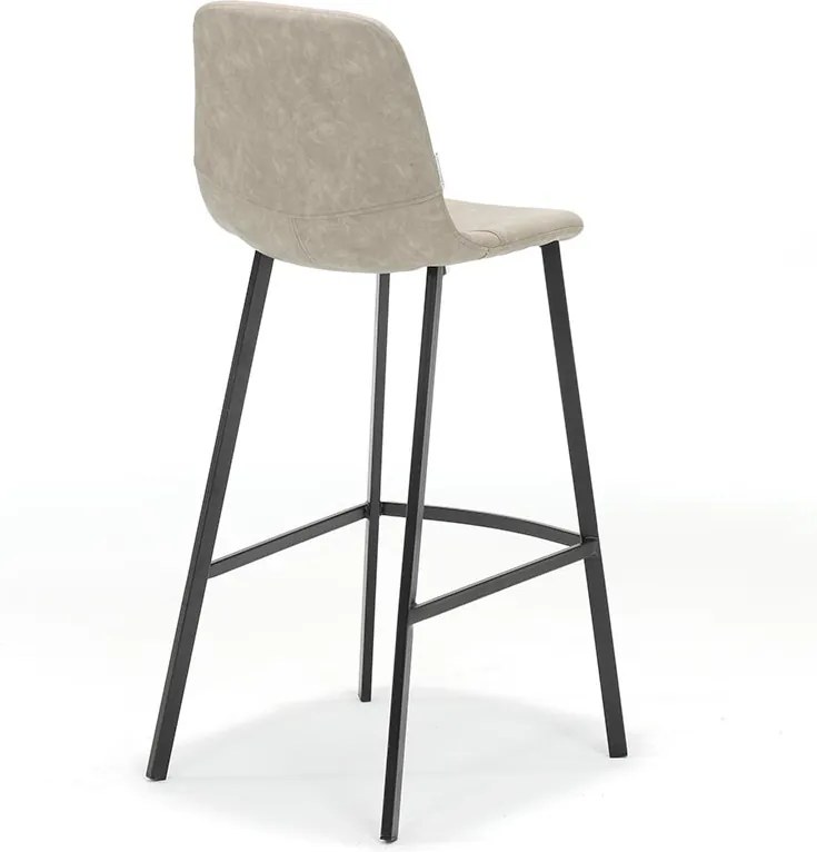 Barkruk Monza | leer Vintage beige