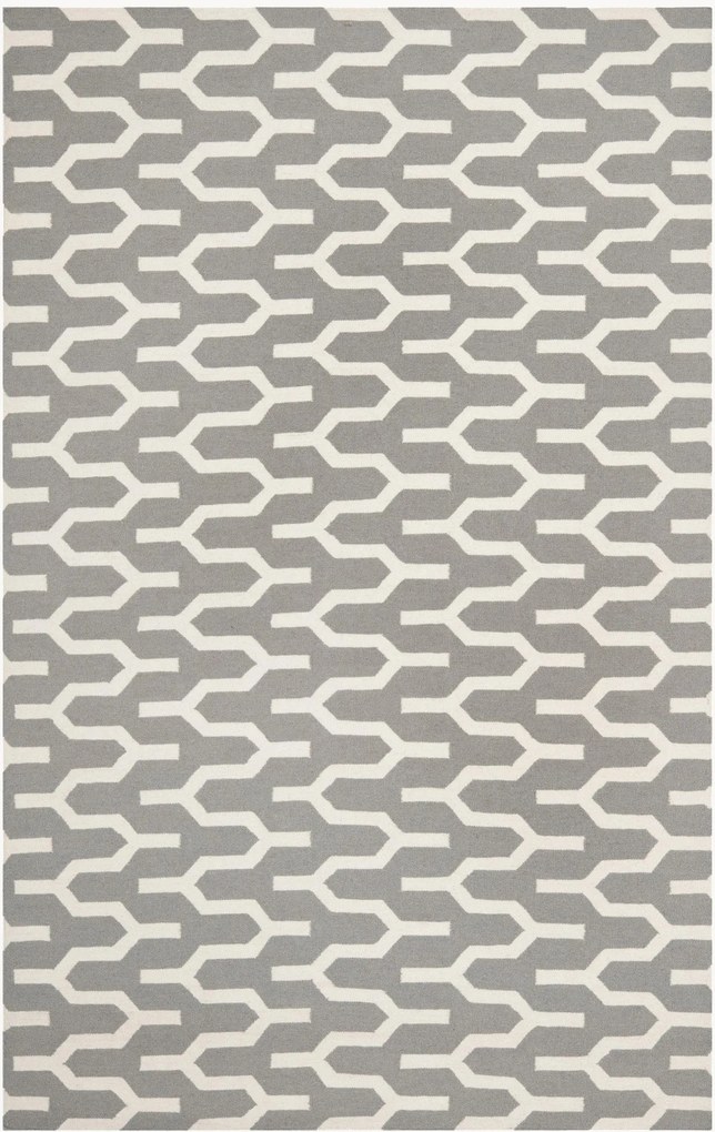 Handgeweven hoogpolig wollen vloerkleed Karina