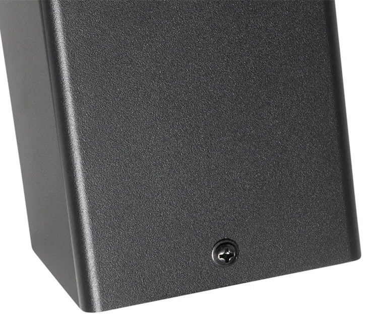 Staande buitenlamp zwart 50 cm IP44 met smoke glas - Denmark