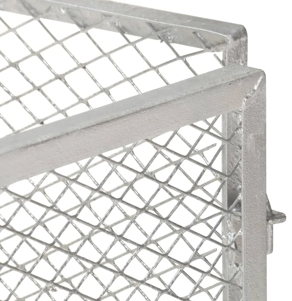 vidaXL Compostbak 85x85x70 cm gegalvaniseerd staal