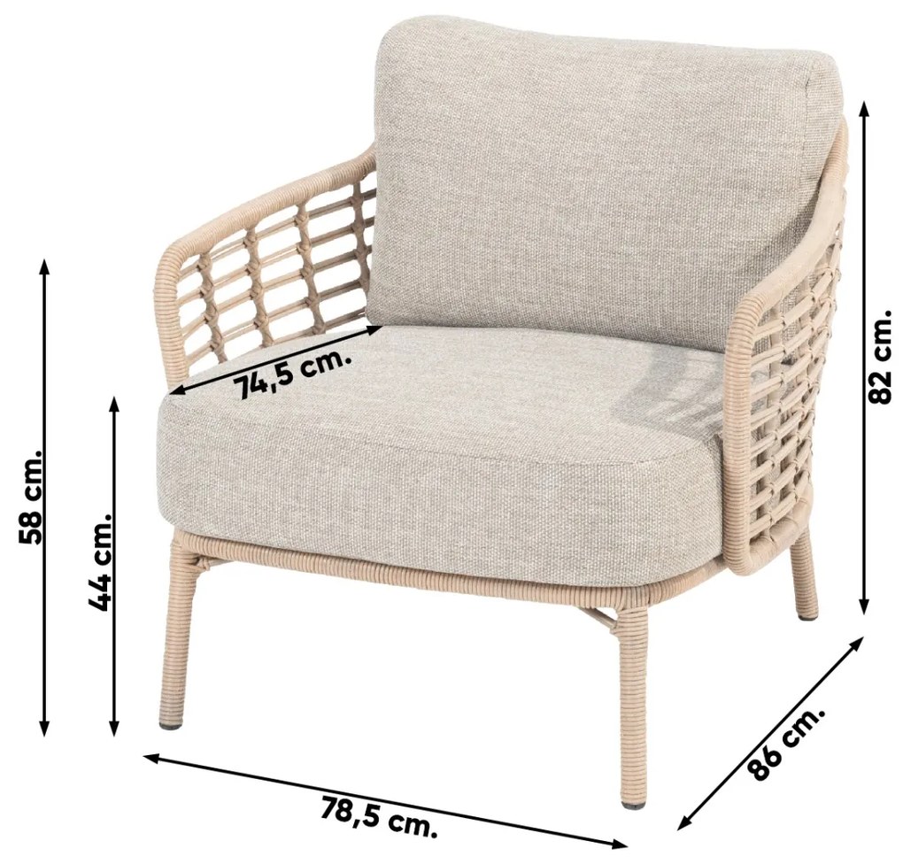 4 Seasons Como loungestoel - Harvest (1 stuk)