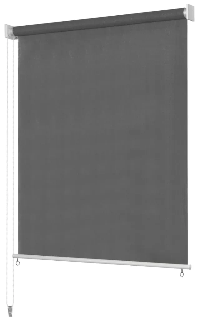 vidaXL Rolgordijn voor buiten 180x230 cm antracietkleurig