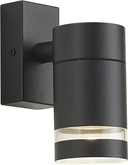 Moderne buiten wandlamp zwart IP44 - Ensam