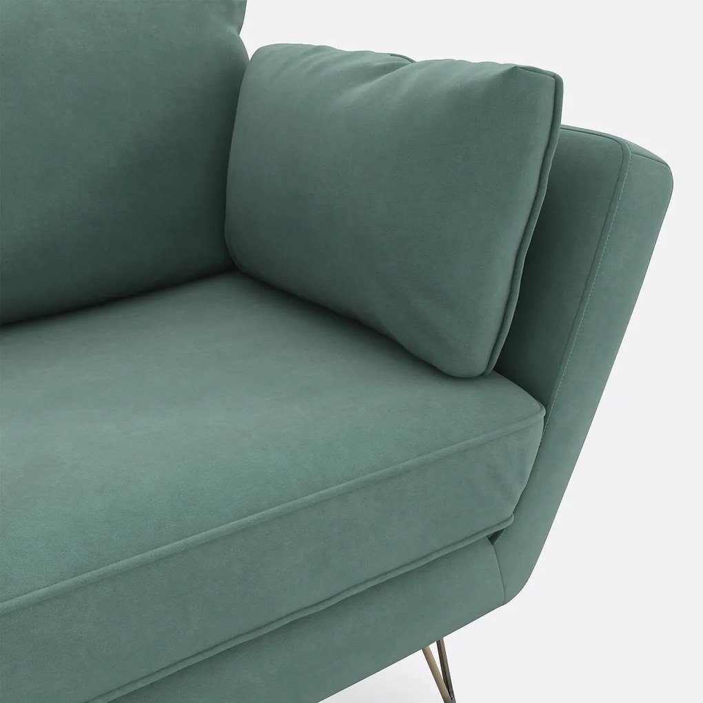 Fauteuil XL in fluweel Topim