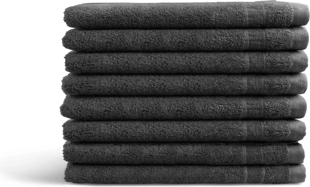 Washandjes DoubleLife Recycled Cotton Collectie– 8 stuks – 16×21 – anthracite