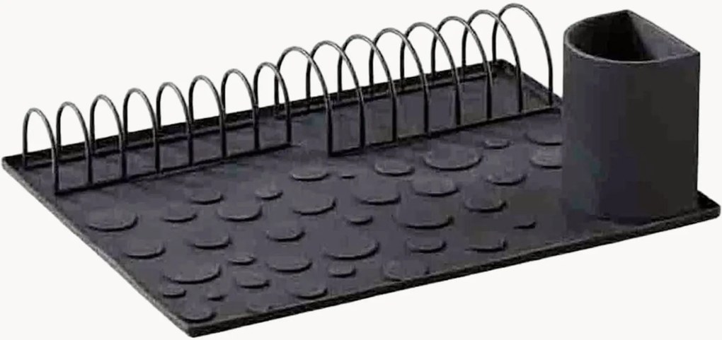 Siliconen afdruipmat Diish Black, 4-delig