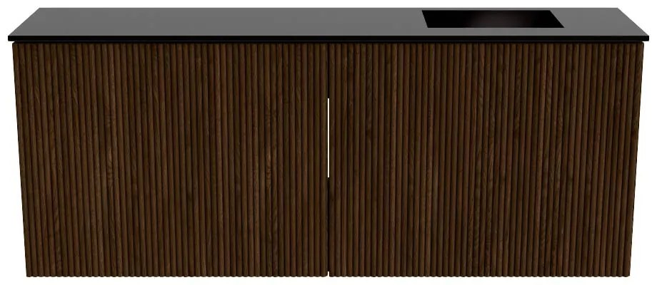 Mondiaz Joya 100cm toiletmeubel walnut met wastafel faye rechts 1 kraangat urban