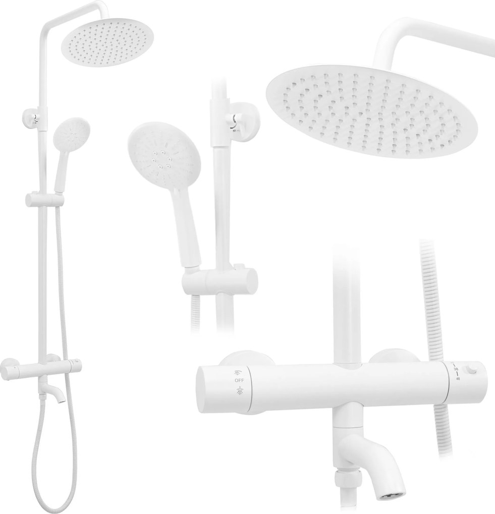 Doucheset REA Lungo White Met Thermostaat