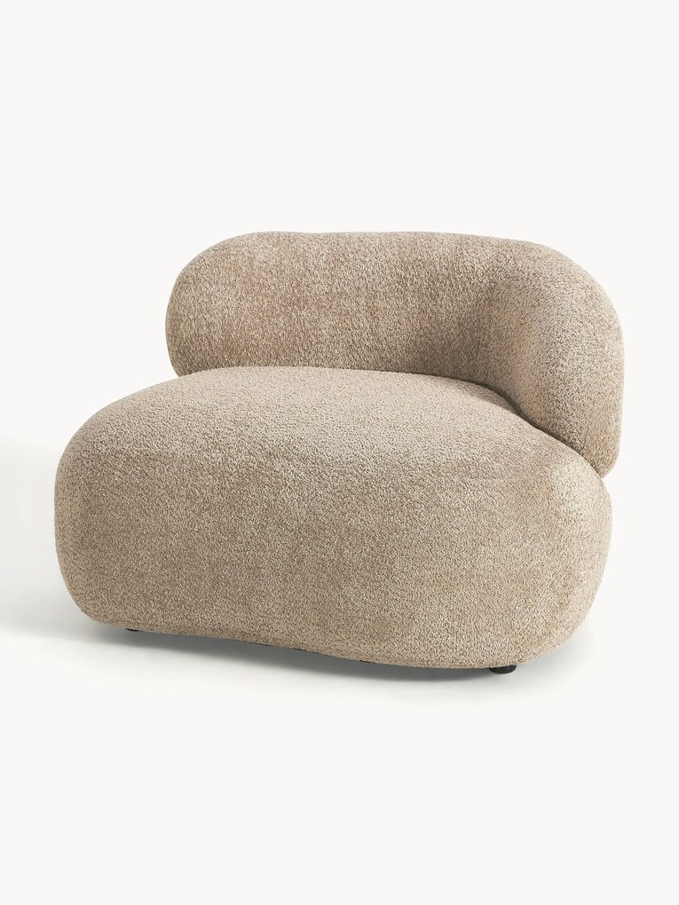 Loungefauteuil Alba van teddy bouclé