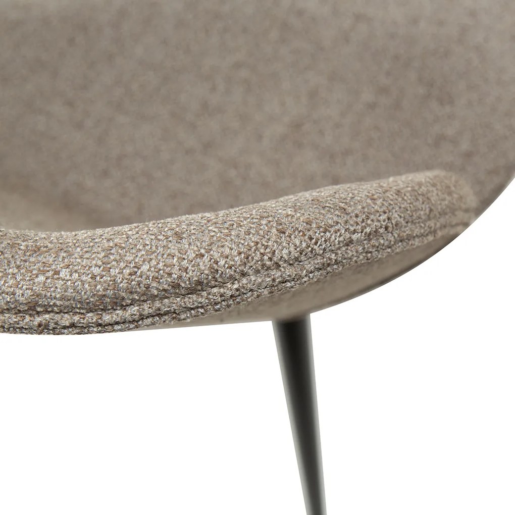 Dan-Form Cloud Design Eetkamerstoel Boucle Grijsbruin