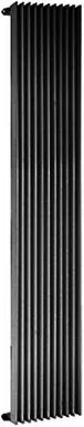 Plieger Antika designradiator verticaal middenaansluiting 1800x400mm 1215W zwart grafiet (black graphite) 7252788
