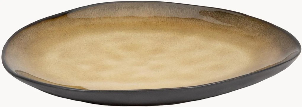 Dessertborden Pure met reactief glazuur, 2-delig
