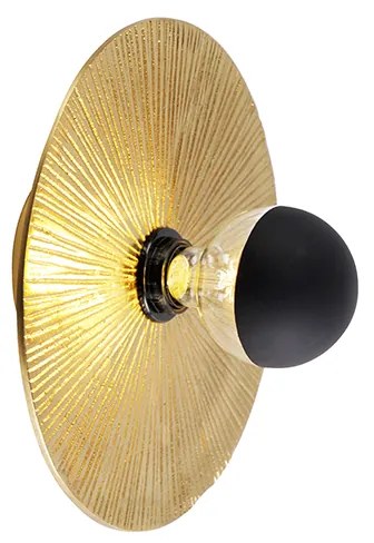 Oosterse plafondlamp goud rond - Konge