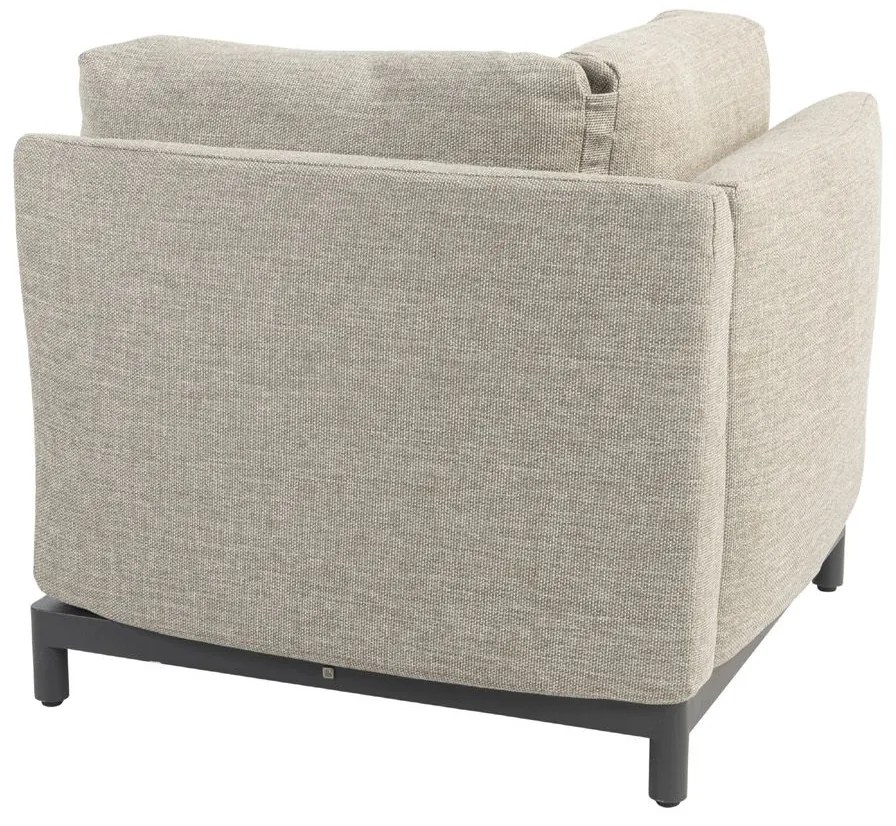 4 Seasons Outdoor Furore loungebank XL met draaifauteuil SALE  Loungeset    houtkleur weerbestendig