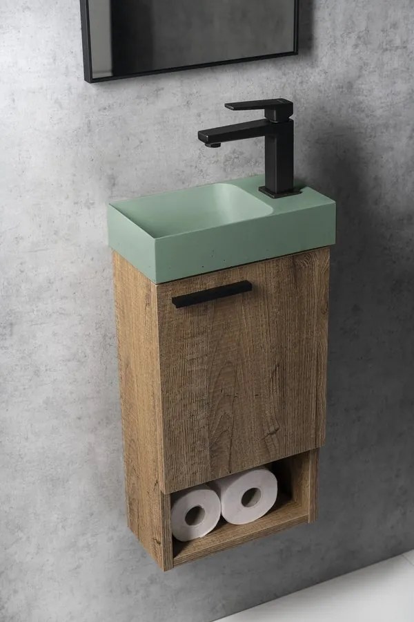 Sapho Tursi fonteinkraan zonder pop-up waste zwart mat