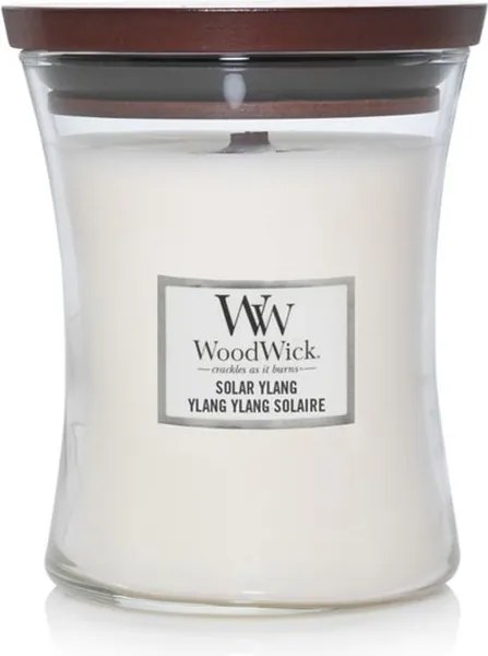 WoodWick geurkaars - Medium Hourglass - Solar Ylang