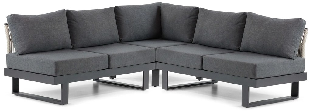 Hoek loungeset 5 personen Aluminium Grijs Lifestyle Garden Furniture Lorenzo