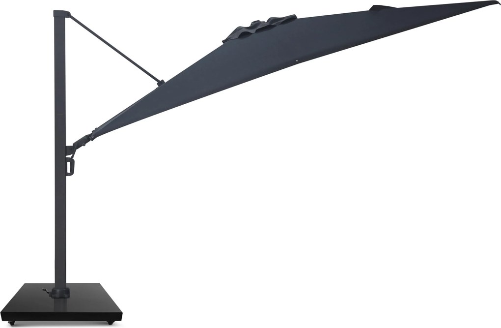 Zweefparasol  2.6x3.5m Graphite (excl. voet) Grijs-antraciet Camello Luna