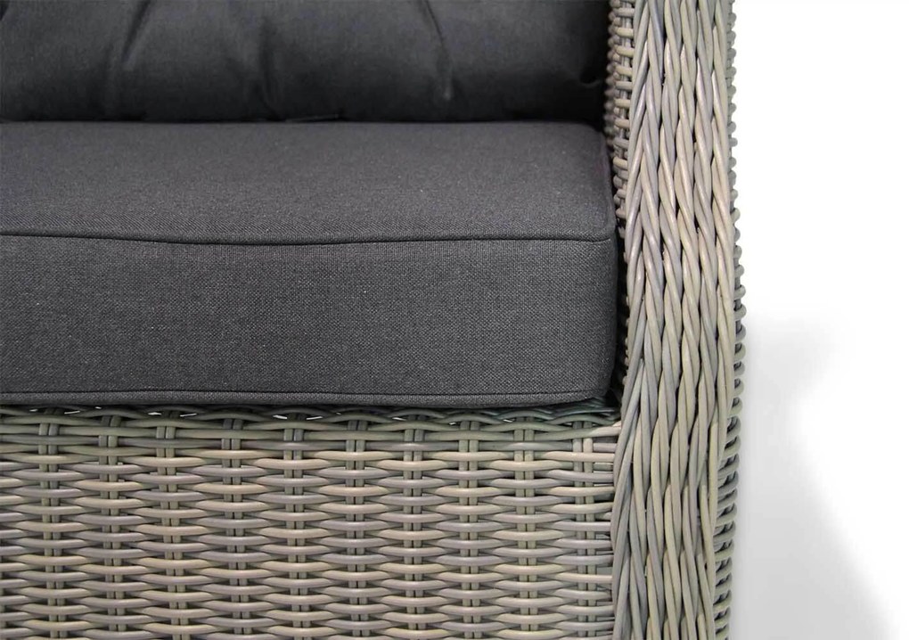 Dining Loungeset 6 personen Wicker Taupe Garden Collections Chicago/Brighton
