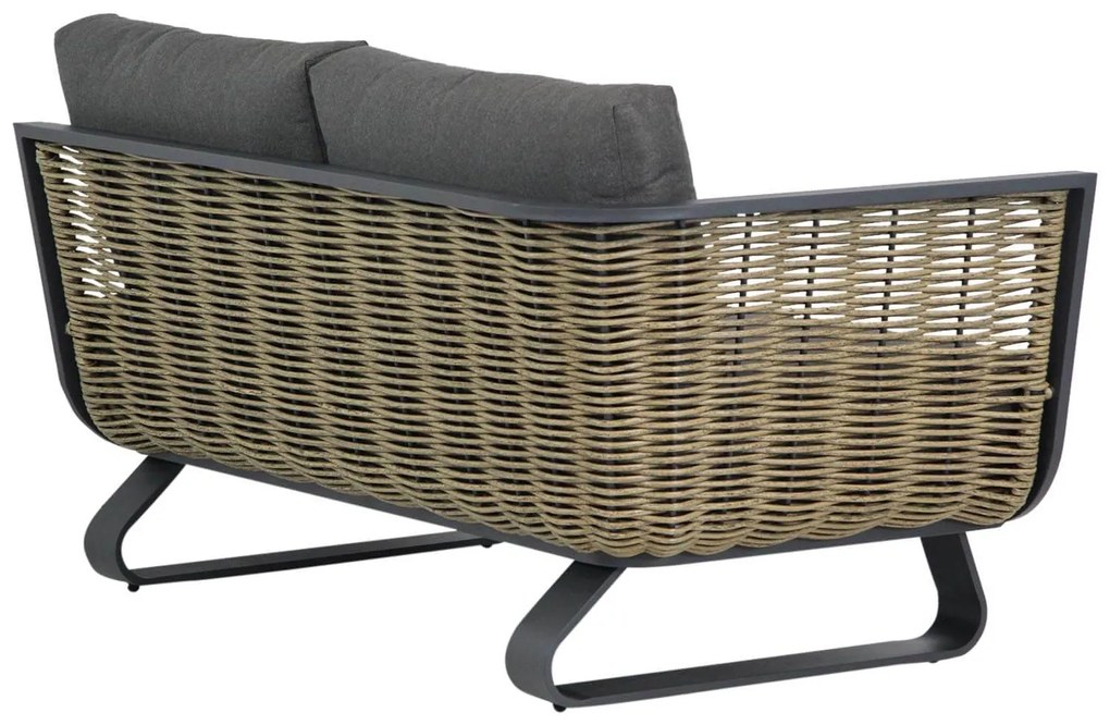 Chaise Loungeset 3 personen Aluminium/wicker Grijs Santika Furniture Santika Tika