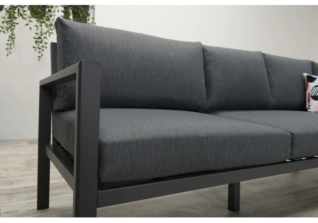 Garden Impressions Denver loungeset 4-delig links - zwart