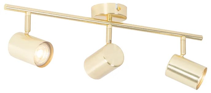 Moderne plafondlamp messing 3-lichts verstelbaar - Jeana
