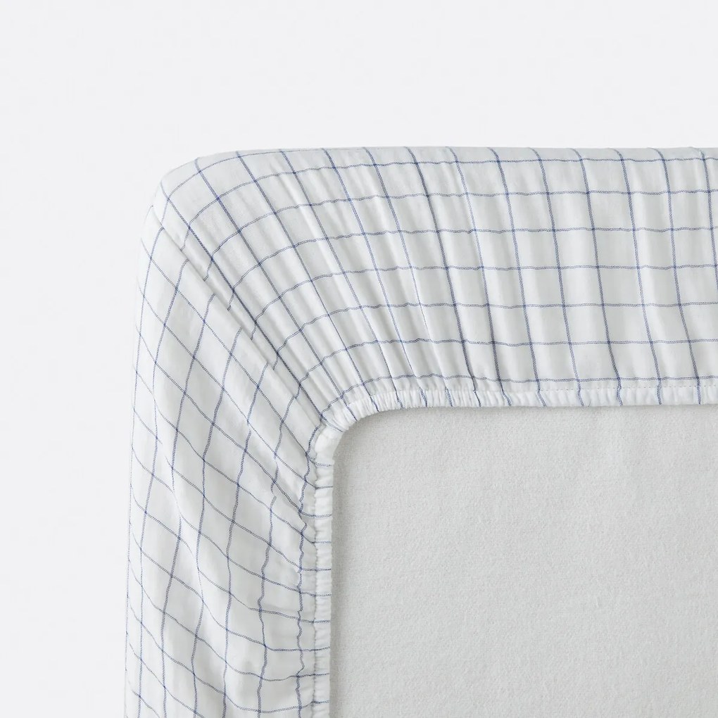 Hoeslaken in tetra met omslag 30 cm, Cotto