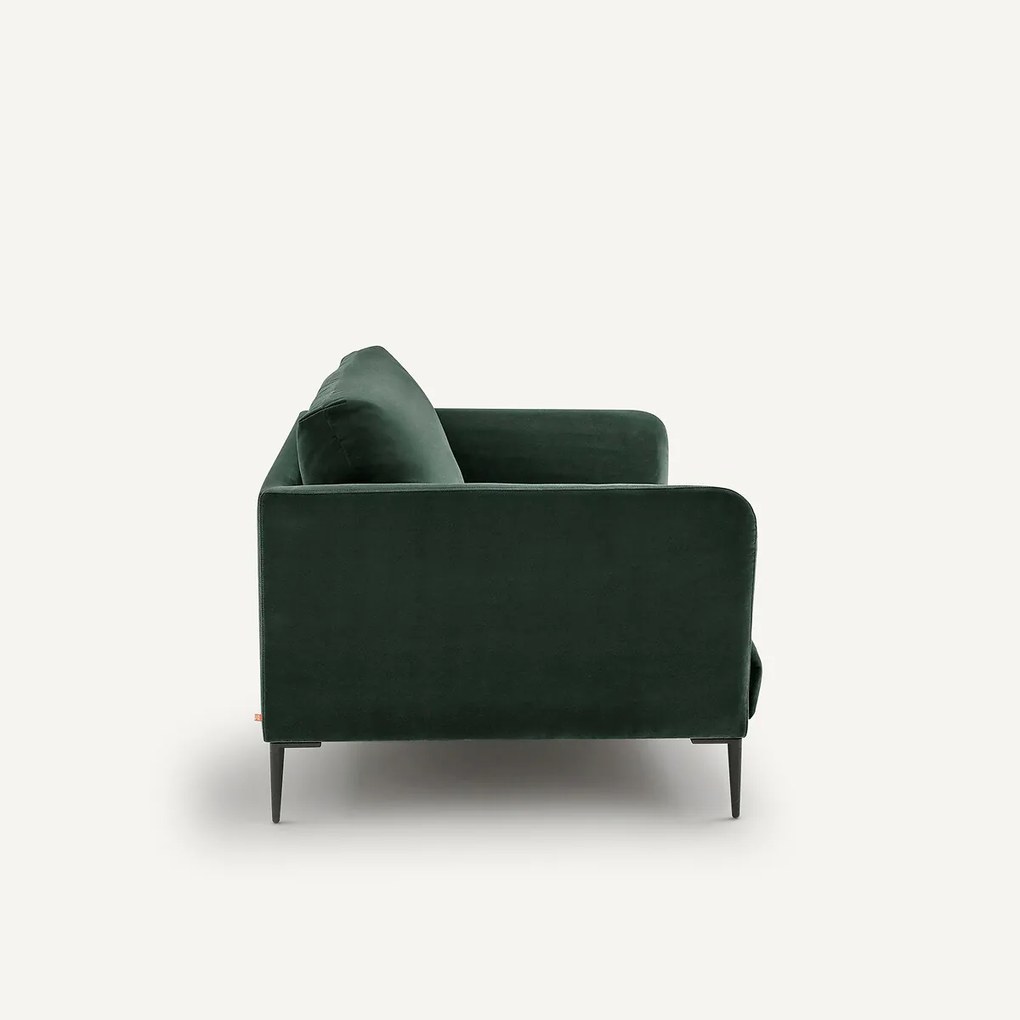 Fluwelen 2-zitsbank, Oscar-design E. Gallina