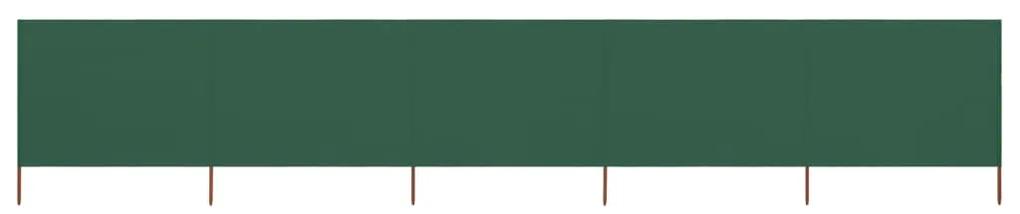 vidaXL Windscherm 5-panelen 600x80 cm stof groen
