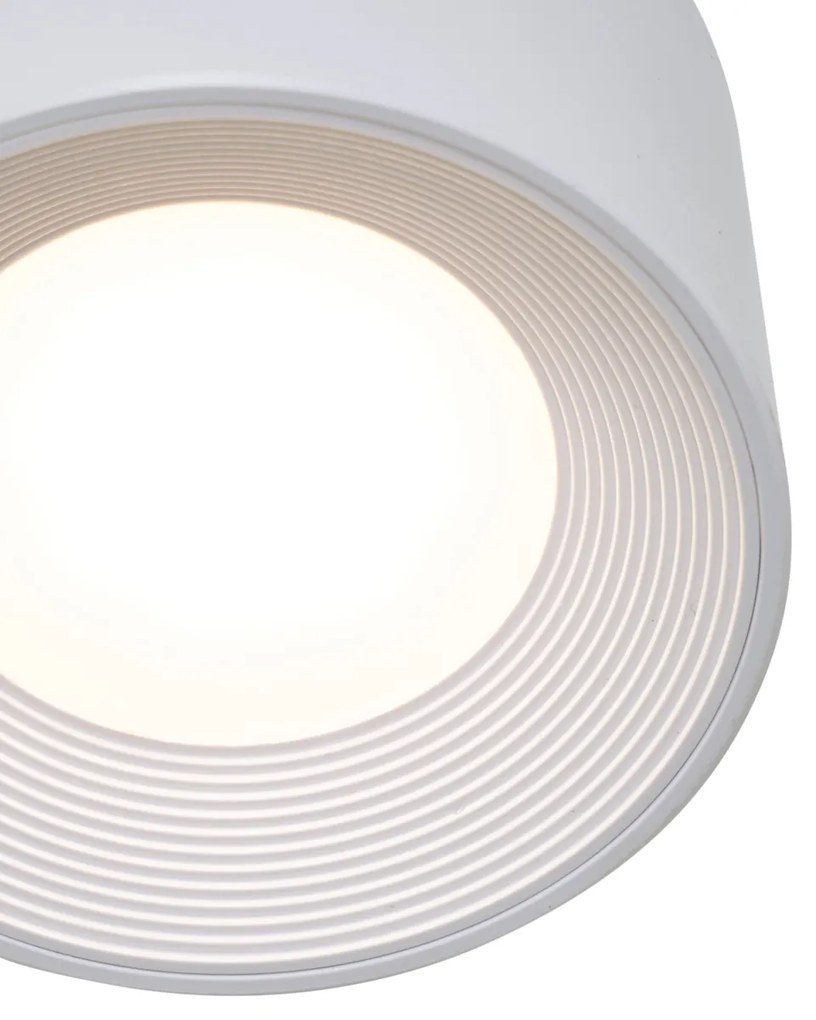 Set van 4 Moderne wandlampen wit incl. LED oplaadbaar - Bright Binnenverlichting Lamp
