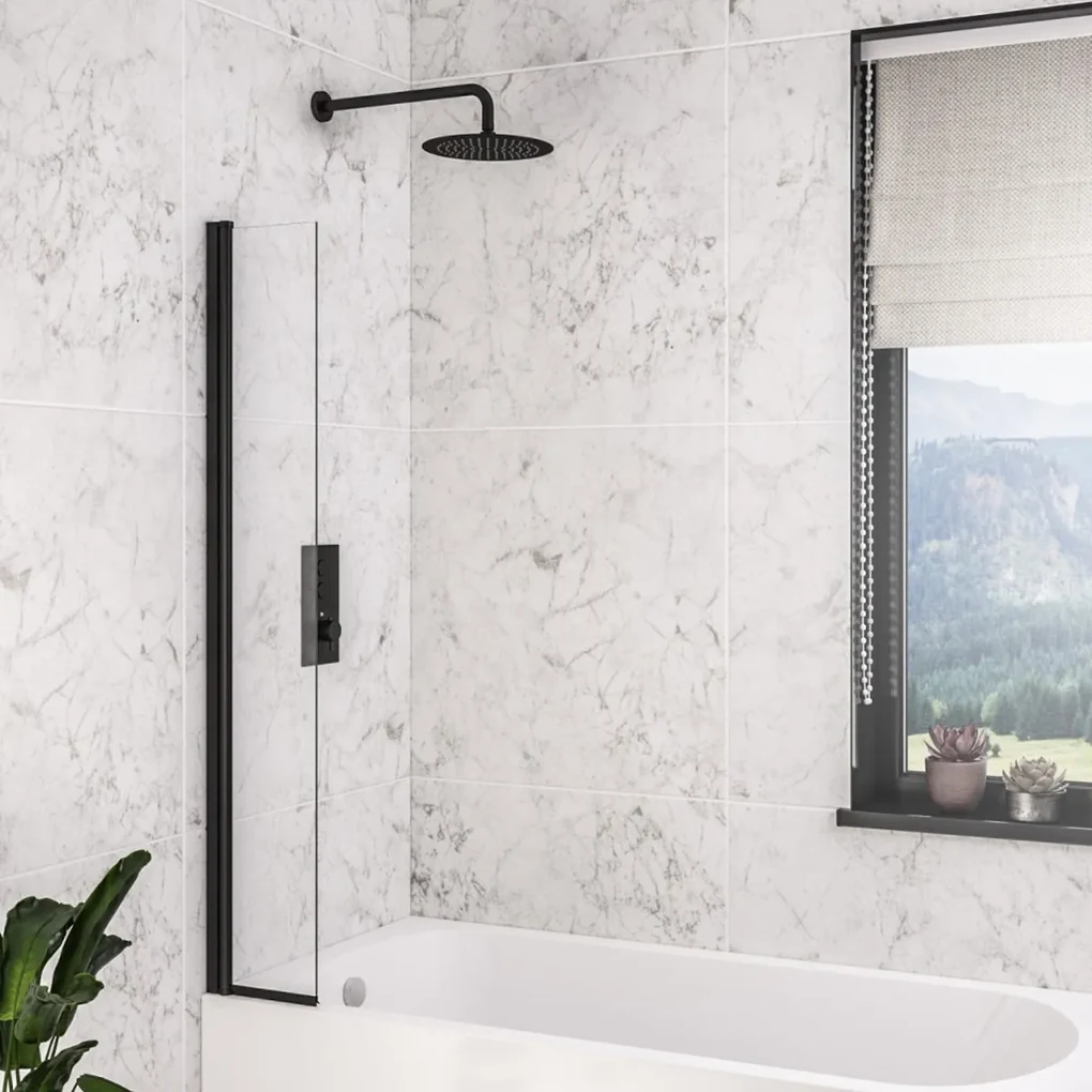 Eastbrook Designer badwand 30x140cm zwart mat