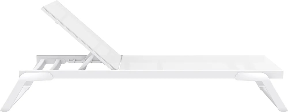 Siesta Ligbed - Tropic - Wit - Kunststof - Stapelbaar - Siesta