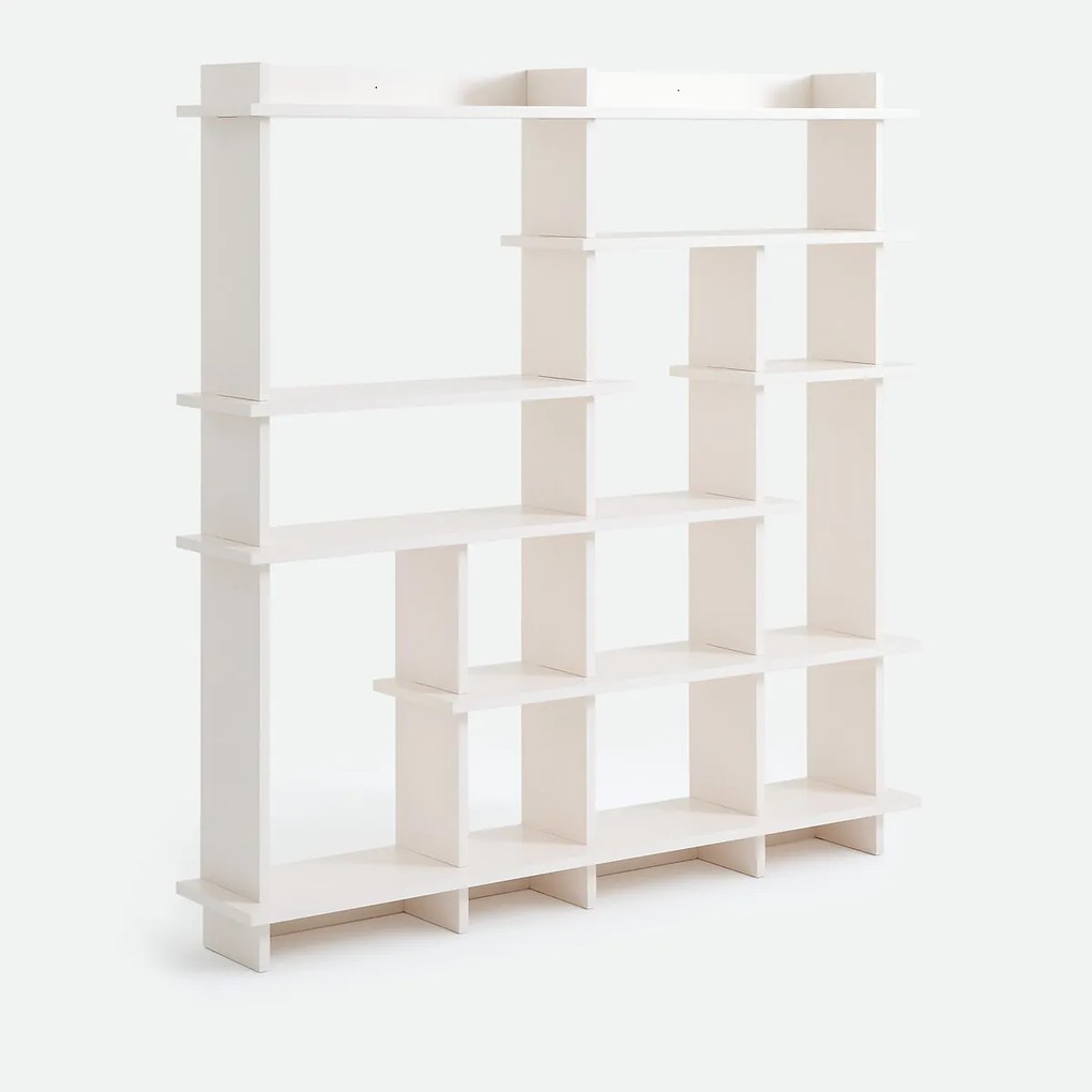 Asymmetrische boekenkast, matgelakte afwerking, Orga