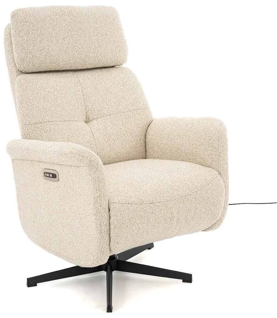 Beige Relaxfauteuil Elektrisch