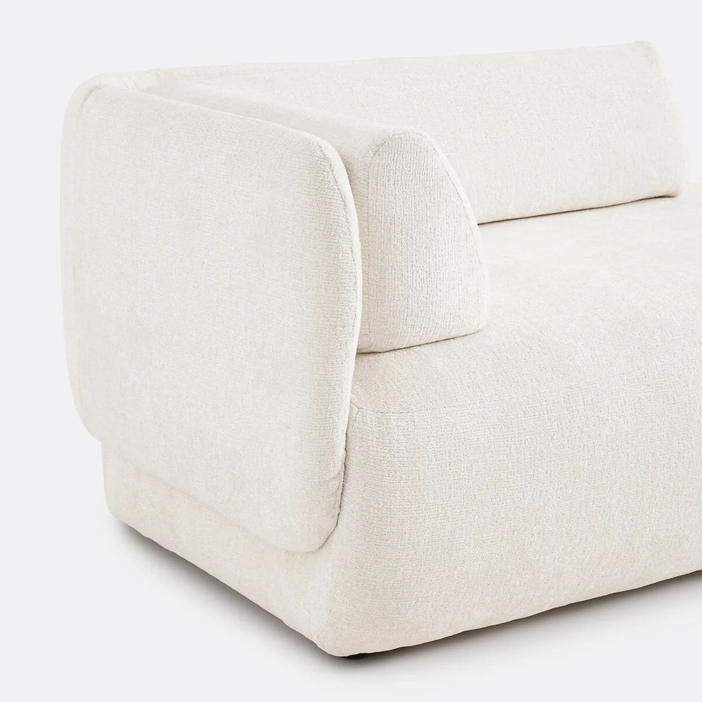 Longchair, rechts, dik fluweel, Méridiano