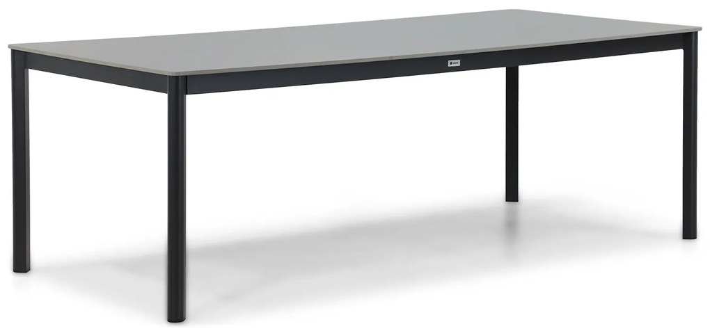 Dining Tuintafel rechthoekig 220 x 100 cm Aluminium Grijs Como